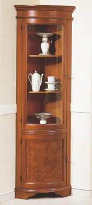 Produktbild von Vitrine Holzschränke Glasvitrine Vitrine Schrank Eckvitrine Italienische Möbel