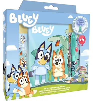 Zdjęcie produktu dla Pamiętnik Bluey z magicznym długopisem