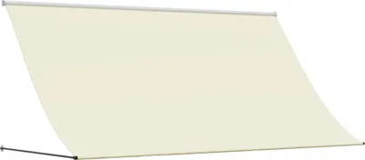 Obrázok produktu pre Zaťahovacia markíza krémová 300x150 cm látka a oceľ
