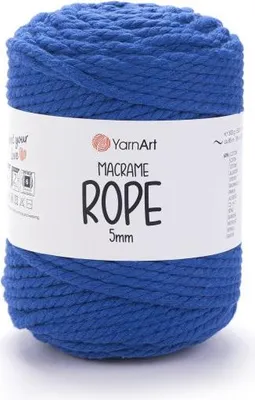 Produktbild von Yarn Art Macrame Rope 5 mm 85 m 772 Royal Blue Schnur