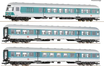 Zdjęcie produktu dla Roco 6200034 Zestaw 3-częściowy 1: Wagon podmiejski, DB AG
