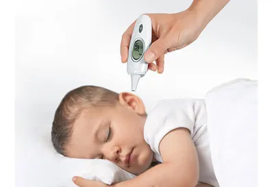 Produktbild von Reer 98020 Infrarot-Fieberthermometer, Schläfenmessung