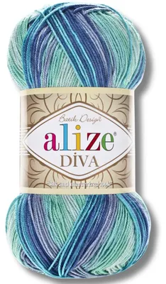 Produktbild von Alize 1x 100g Diva Batik Wolle mit Farbverlauf, Häkeln, Stricken (3282)