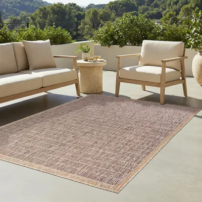 Image de Tapis Tapis YUCANA Outdoor Beige Balcon Résistant aux UV 120 x 170 cm