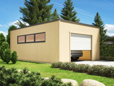 Produktbild von Fjordholz Holzgarage Modell Q-Bic 34 A