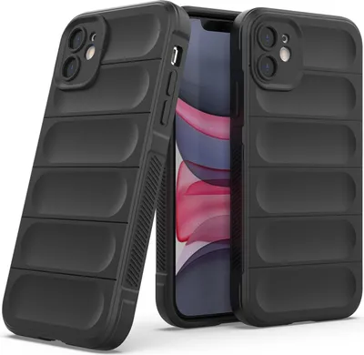 Produktbild von iPhone 11 Hülle, Weich TPU Silikon Stossfest Anti-rutsch Schutzhülle für iPhone 11 Schwarz