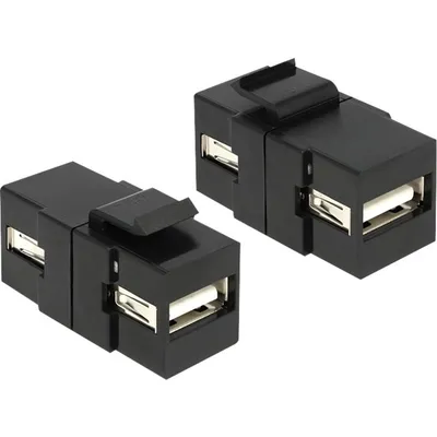 Obrázek produktu pro DeLOCK 86367, Černá, USB 2.0 A, USB 2.0 A, 34,4 mm, 16,8 mm, 22,3 mm