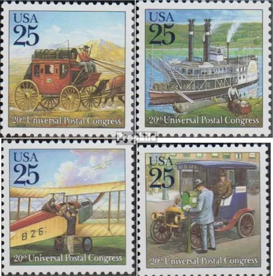 Produktbild von Briefmarken USA 1989 Mi 2064A-2067A (kompl.Ausg.) postfrisch Kongress Weltpostverein