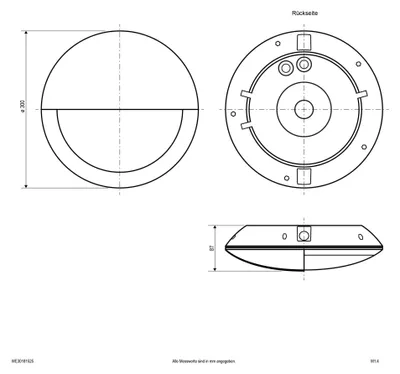 Produktbild von EVN LED-Wandleuchte IP65 WE30181525
