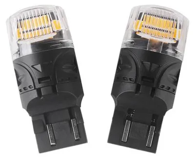 Obrázek produktu pro Autožárovka LED T20 (7443) 12V CARCLEVER 16LED 2835SMD oranžová 2ks