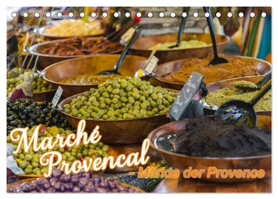 Produktbild von Marché Provencal - Märkte der Provence (Tischkalender 2027 DIN A5 quer), CALVENDO Monatskalender