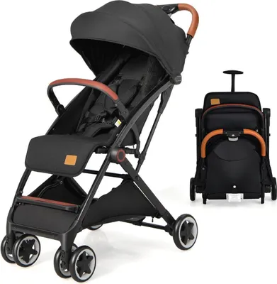 Produktbild von Faltbarer Reisekinderwagen mit verstellbarer Rückenlehne und Verdeck