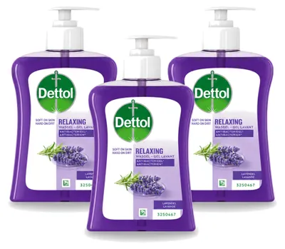 Productafbeelding van 3 x Dettol handzeep - Lavendel - 250 ml - Voordeelverpakking - 3 stuks