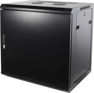Produktbild von 9 HE Serverschrank, Wandgehäuse, mit Metalltür (BxTxH) 600 x 450 x 500mm