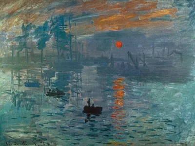Produktbild von Claude Monet Kunstdruck Bild - Impression, Sonnenaufgang, 1872 (60 x 80 cm)