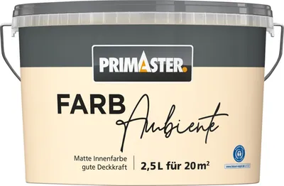 Produktbild von Primaster Farbambiente Wandfarbe matt champagner 2,5 L