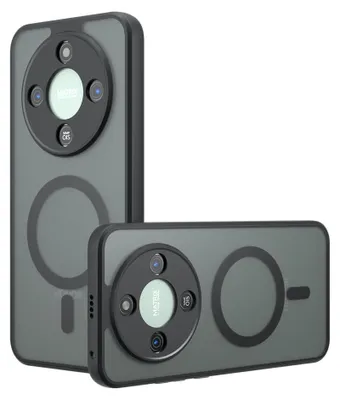Produktbild von Handyhülle für Honor Magic8 Lite, Techsuit PureFrost MagSafe, Durchscheinend mit schwarzen Rahmen