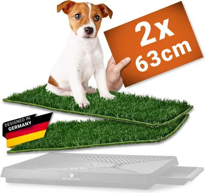 Produktbild von PFOTENWUNDER® Hundetoilette 2x -EASY-WASH-Ersatz-Rasen Hundeklo Hundetoilette kleine Hunde