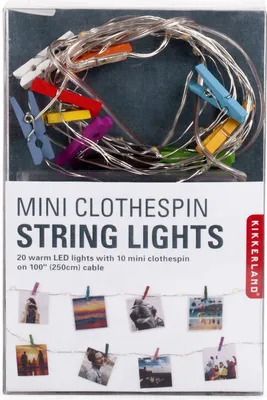Produktbild von Kikkerland Lichterkette mit Mini-Wäscheklammern
