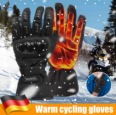 Produktbild von Motorradhandschuhe Regen Handschuhe Winter Handschuhe für Motorrad Fahrrad L