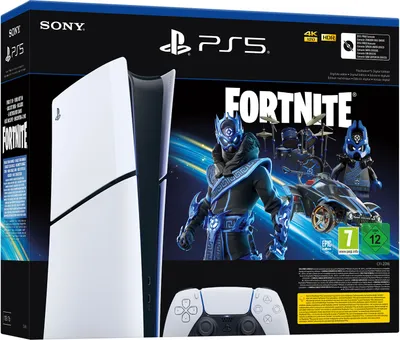 Produktbild von PlayStation®5 Digital Edition - Fortnite® Cobalt Star Bundle (Modellgruppe - Slim)