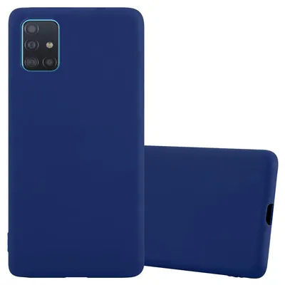 Produktbild von Cadorabo Hülle für Samsung Galaxy A51 5G Schutzhülle in Blau Handyhülle TPU Silikon Etui Case Cover