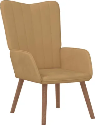 Obrázek produktu pro Relaxační křeslo hnědé samet
