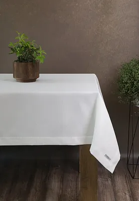 Obrázek produktu pro Slavnostní ubrus stolní dekorace ELLEN bílý stříbrný 140x240