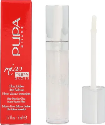 Produktbild von PUPA Milano Miss Pupa Gloss, Transparent, Pearly Clear, Feuchtigkeitsspendend, Nährend, Aufpolsterung, Glättend, Volumengebend, Hyaluronsäure, Paraben, 24 Monat( e)