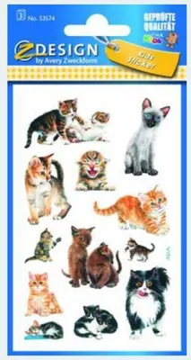 Produktbild von Zweckform Schmucketikett Katzenbabys 53574