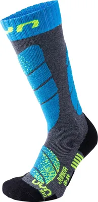 Produktbild von UYN Skisocken Kinder medium grey melange/turquoise 24-26