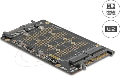 Obrázok produktu pre DELOCK Konverter M.2 Key M NVMe SSD > U.2 u M.2 Key B SATA
