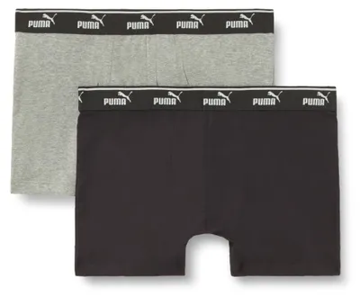 Produktbild von PUMA Elements Men Logo Elastic Boxer 2P