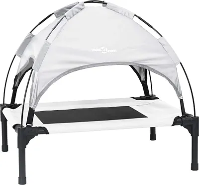 Immagine prodotto di Letto per Cani Grigio Argento 62 x 48 x 61 cm Acciaio
