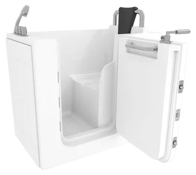 Produktbild von Sitzbadewanne Senioren Wanne Sitzwanne mit Tür S08-TH-C-R 110x68cm