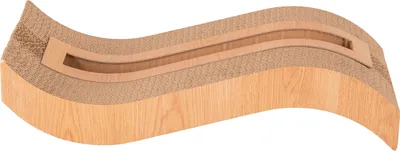 Image de Petsona Griffoir pour chats Griffoir naturel pour chats Aire de jeu Carton & tapis à griffer Pour chat Jouets pour chats Auto-activité, Naturel