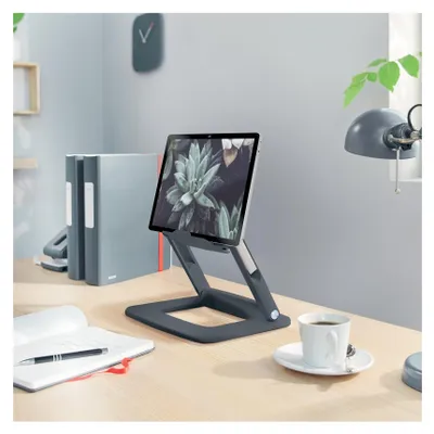 Produktbild von Leitz 64240089, Laptop-Ständer, Dunkles Grau, Kunststoff, 33 cm (13"), 38,1 cm (15"), 258 mm