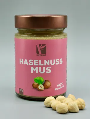 Produktbild von Cremiges Haselnussmus aus 100% Haselnüssen | Vegan, Glutenfrei, Ohne Palmöl & Zuckerzusatz | 300 g