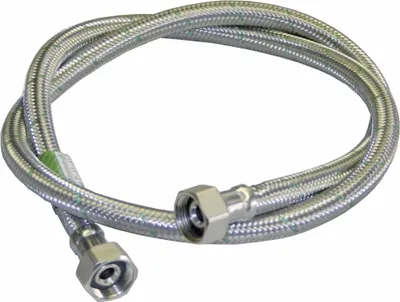 Produktbild von easyPART passend für 66884150 NEOPERL Zulaufschlauch Verlängerungsschlauch Panzerschlauch Spülmaschine Geschirrspüler Waschmaschine Edelstahl Endstück gerade/gerade 1,5m Alternativ