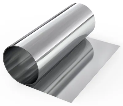 Edelstahl-Folie 304, 0,2x200x1000 mm, auf Rolle