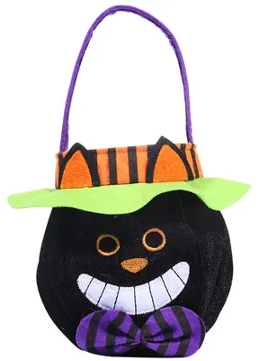 Produktbild von Halloween Candy Bag Ein Stück Kuscheliger Kürbis-Eimer Mit Starker Nähtung Für Kinder Und Kleinkinder Für Süßigkeiten Sammeln Auf Halloween Partys Und Im Kürbisfeld