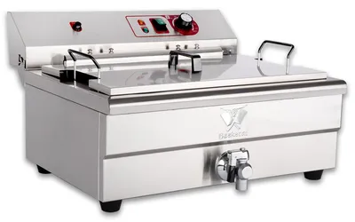 Produktbild von Beeketal Gastronomie Friteuse Fritteuse 400 V BWF-200P - 400V