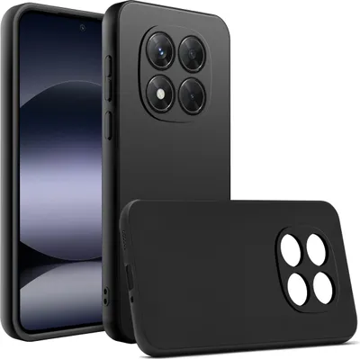 Zdjęcie produktu dla Etui do Xiaomi Redmi Note 14 Pro| Pro+ 5G CASE Gumowe CZARNE Matowe Silikon