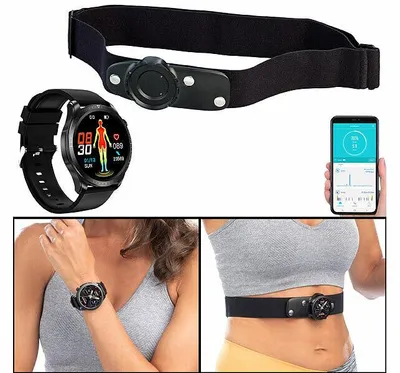 Image de Montre fitness connectée SW-500 avec ceinture thoracique
