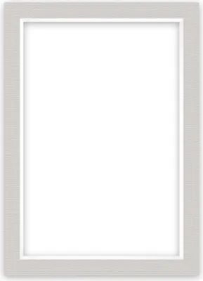 Produktbild von nielsen Conservation Passepartout 1,5 mm, Außenformat 50x70 cm für Bilder 40x60 cm, Kieselgrau mit Struktur