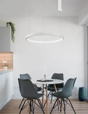 Produktbild von Nova Luce PERTINO LED Pendelleuchte Weiß 38W Warmweiss 150x48cm dimmbar 9853681