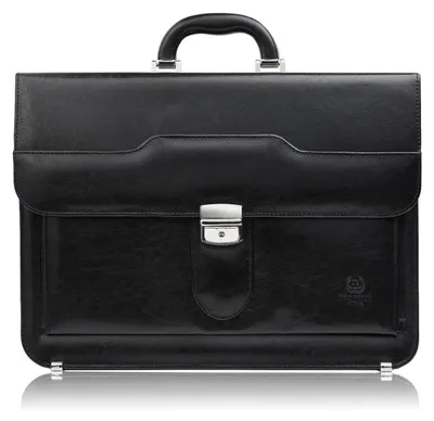 Produktbild von Herren Leder Hand und Schulter Aktentasche elegant schwarz Paolo Peruzzi S-45-BL