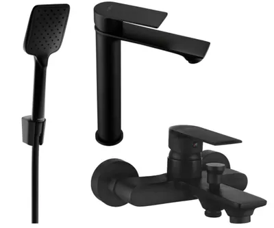 Zdjęcie produktu dla Mexen Royo R62 zestaw wannowy, czarny - 72213R62-70