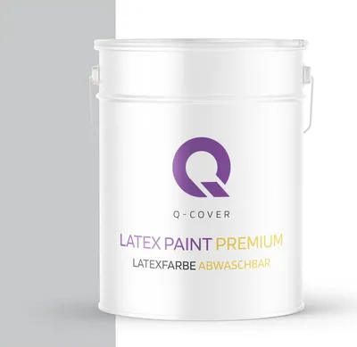Produktbild von Latexfarbe Abwaschbar | Hellgrau 10 L | Innenfarbe | Wandfarbe | Deckenfarbe | Klasse 2 Mattfarbe Für Allergiker Scheuerfest Geruchlos Frei
