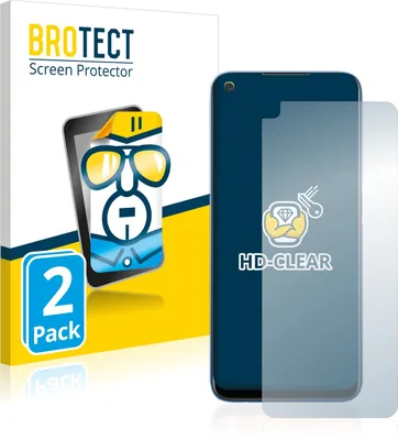 Produktbild von 2x Für realme 7 5G Schutzfolie BROTECT Displayschutz Display Schutz Folie Klar Transparent